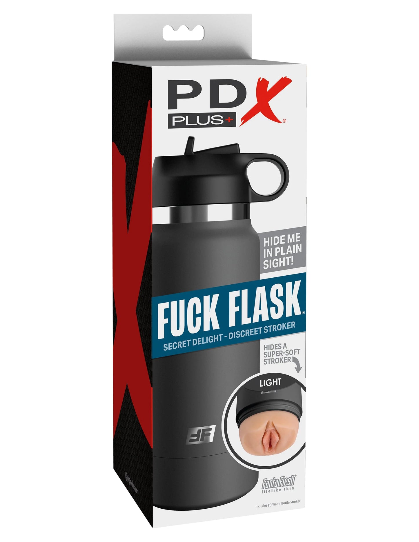 PDX Plus Fuck Flask Secret Delight Grey