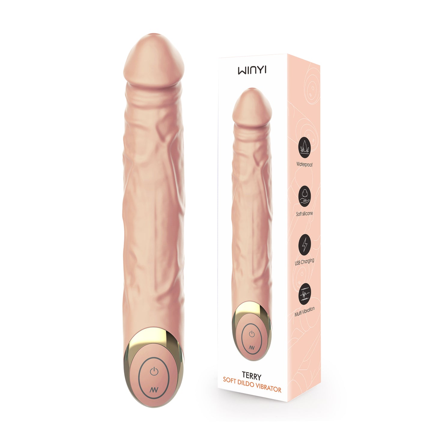Winyi Terry Rechargeable Realistic Vibrator