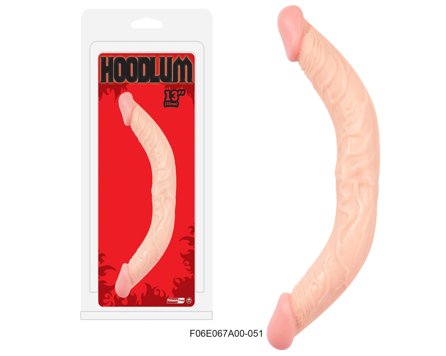 Hoodlum Double Dong 13" Flesh