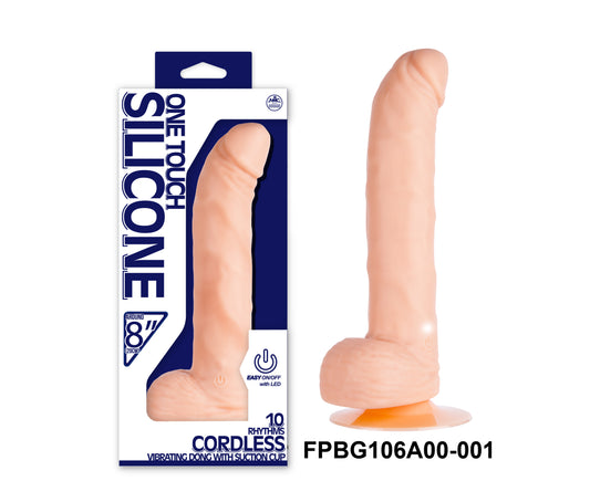 One Touch 8" Silicone Vibrator
