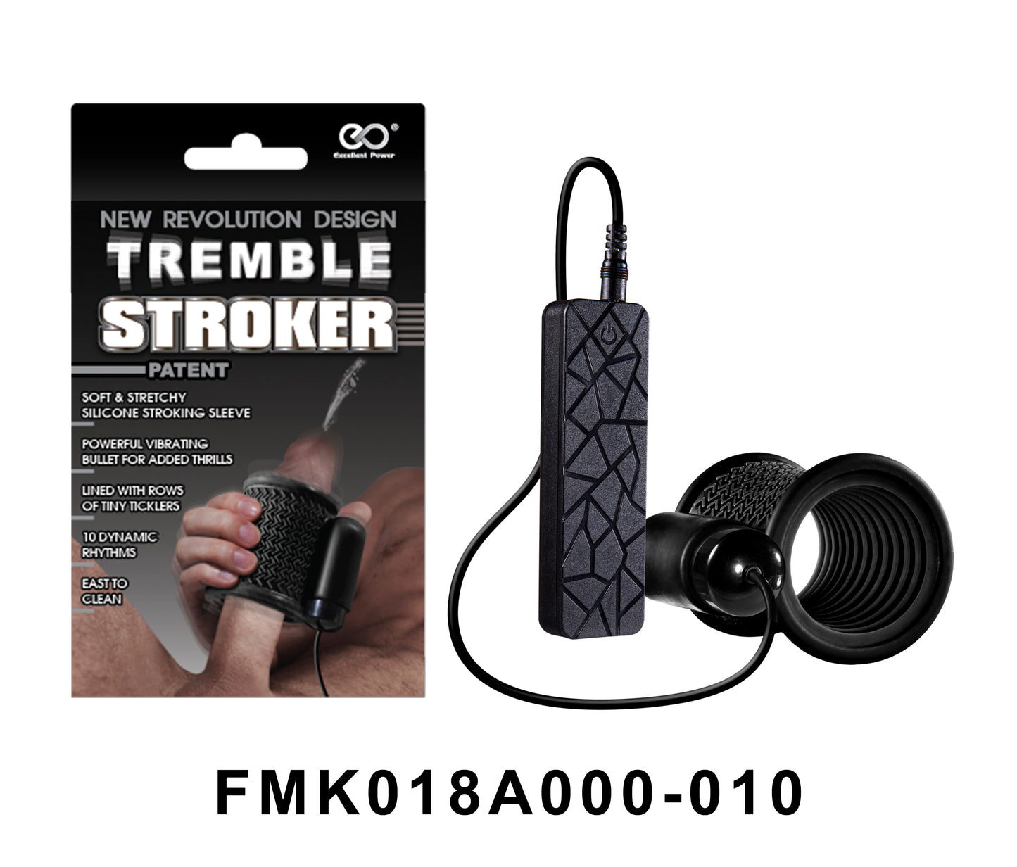 Tremble Stroker Masturbator Small Black