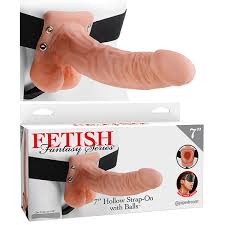 Fetish Fantasy 7" Hollow Strap On with Balls