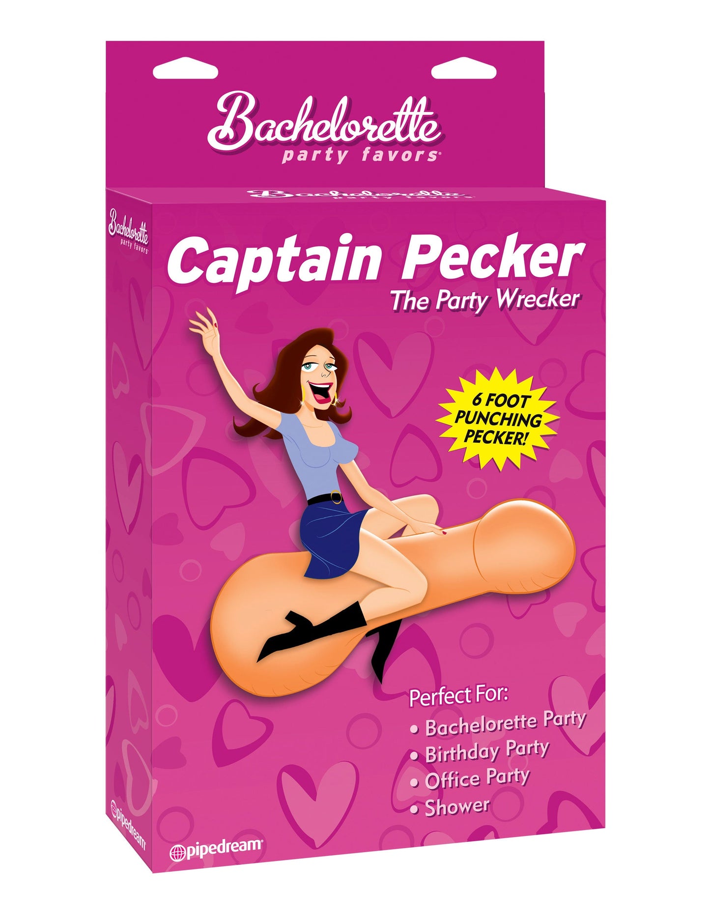 Bachelorette Captain Pecker Inflatable Party Pecker