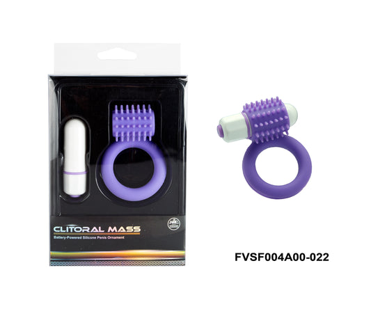 Clitoral Mass Vibrating Silicone Cock Ring