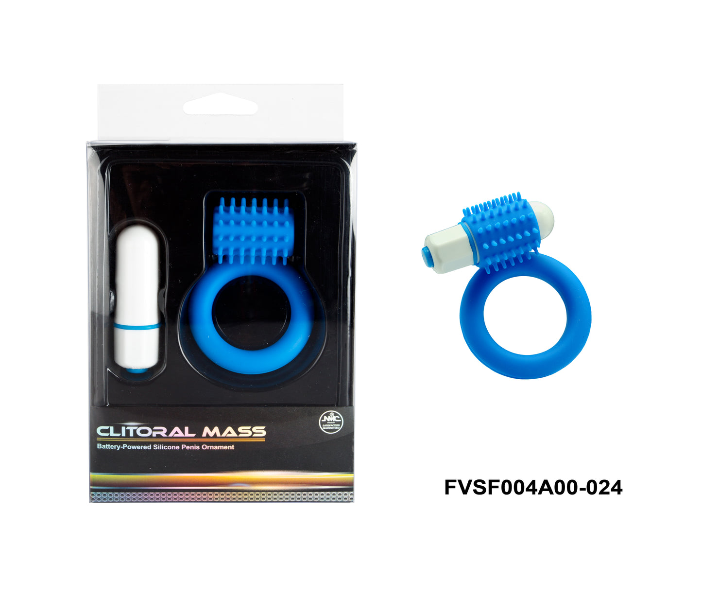 Clitoral Mass Vibrating Silicone Cock Ring