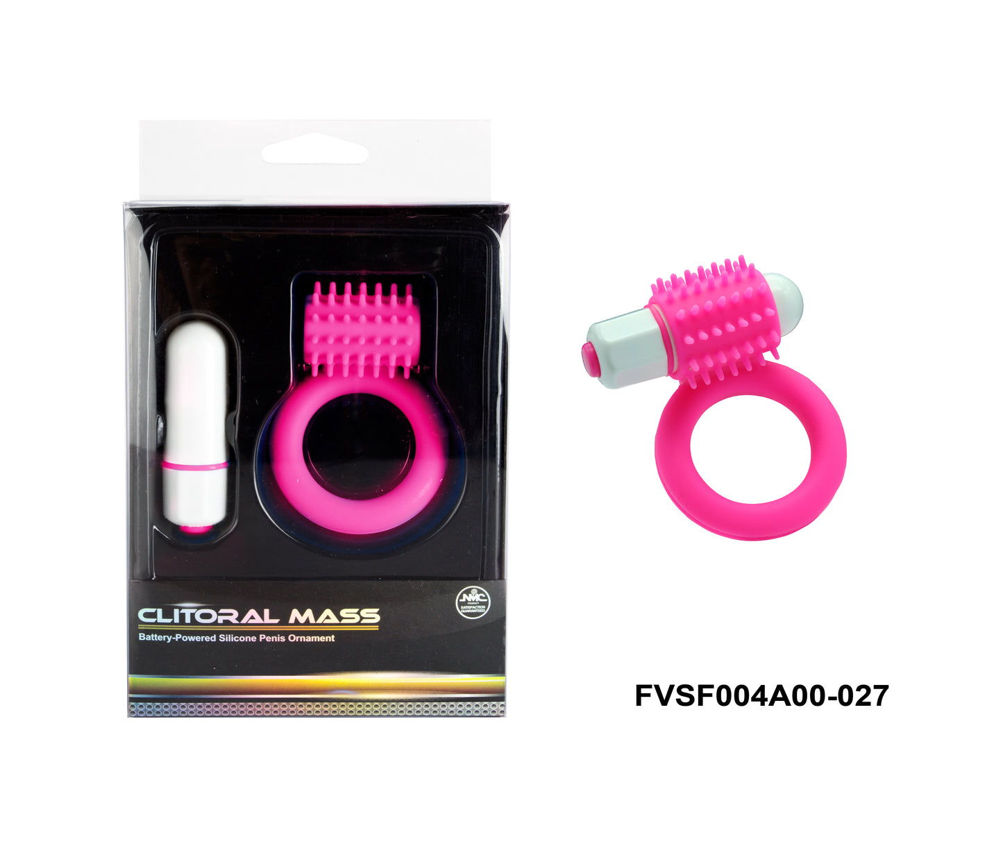 Clitoral Mass Vibrating Silicone Cock Ring