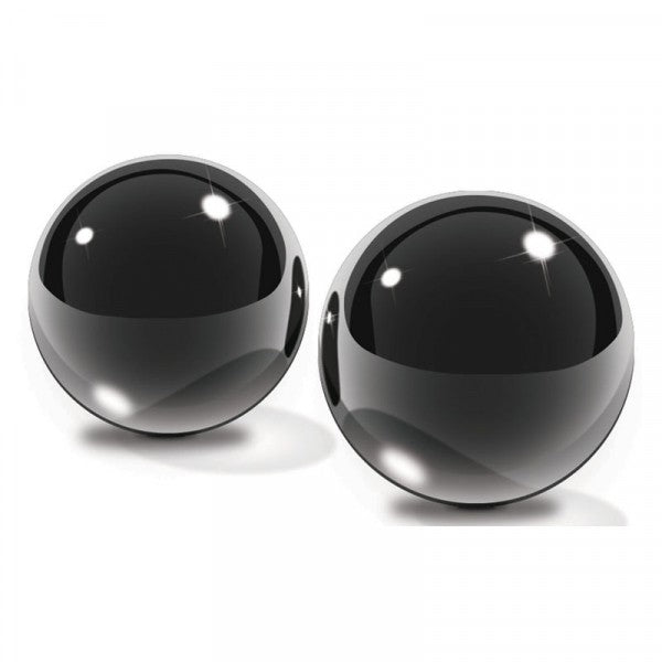 Fetish Fantasy Medium Black Glass Ben-Wa Balls