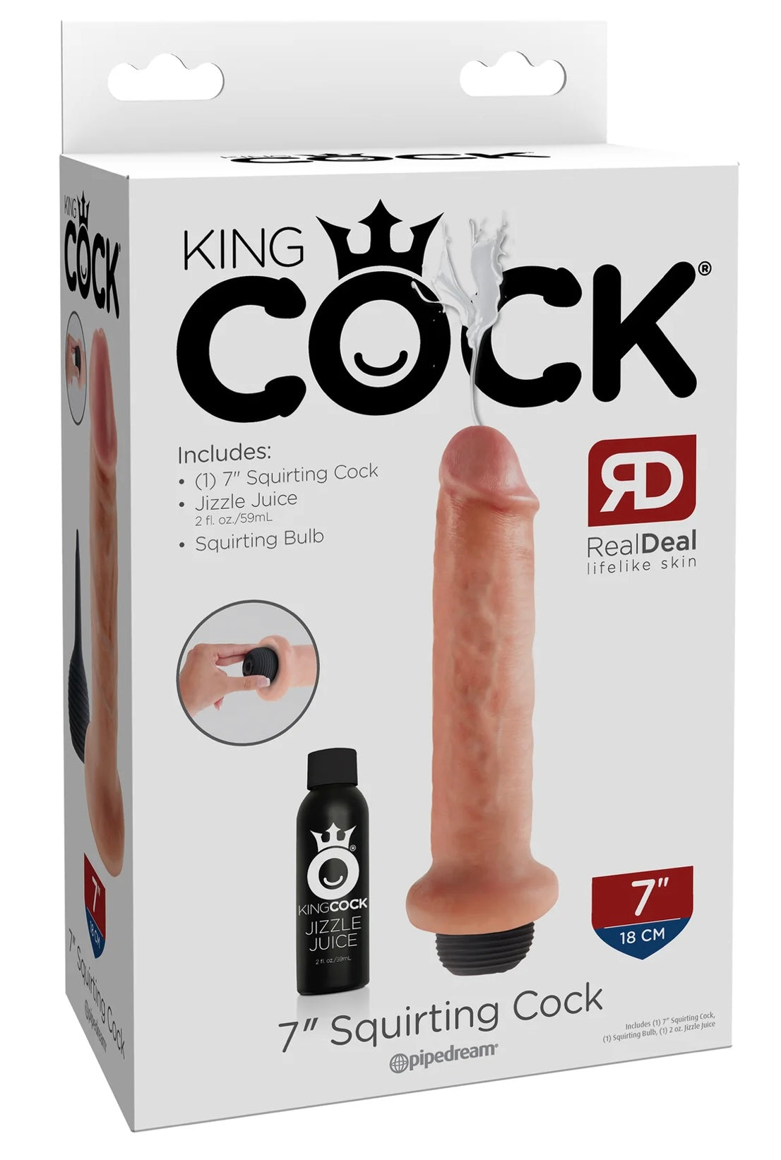 King Cock 7" Squirting Cock