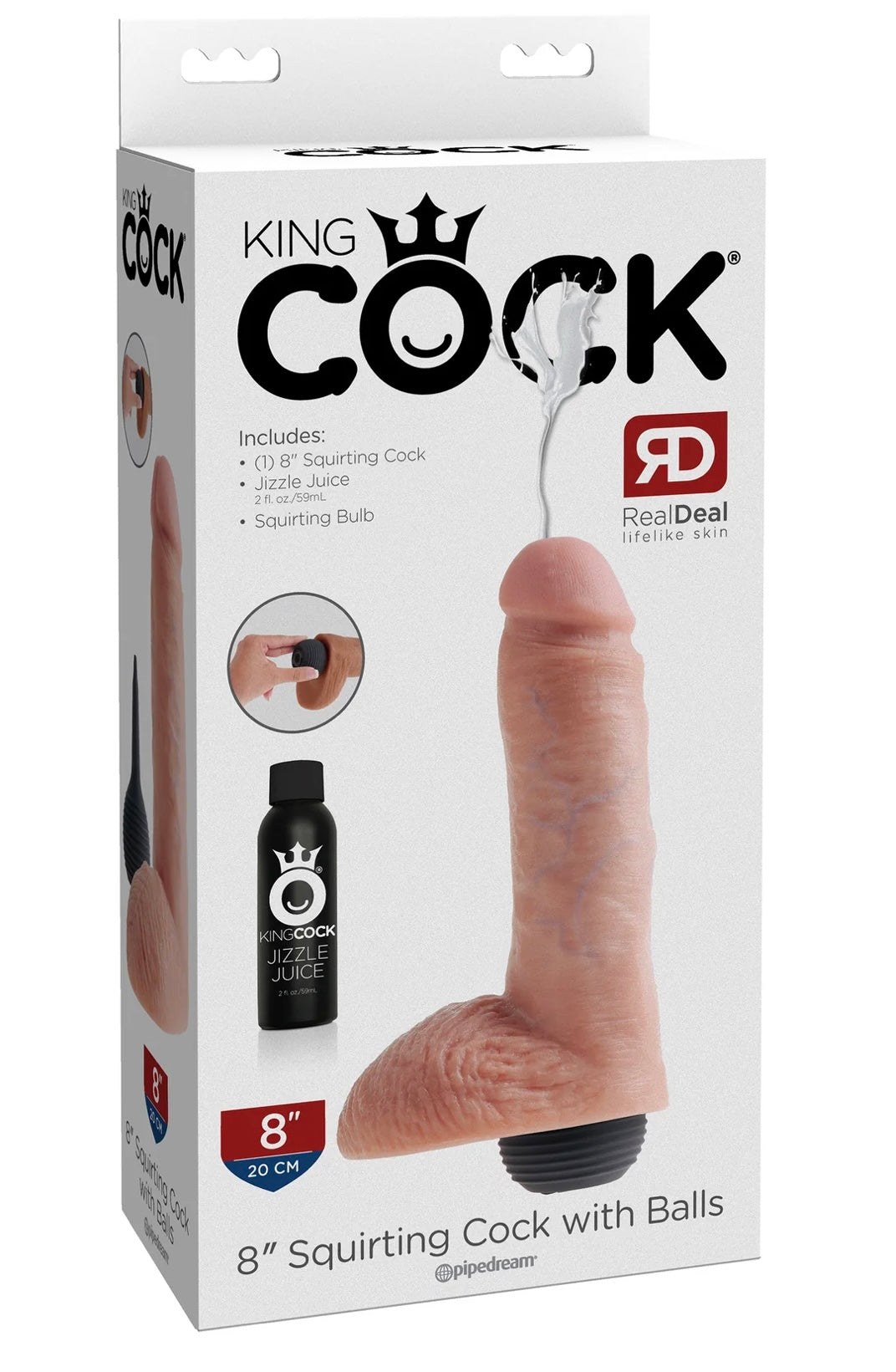 King Cock 8" Squirting Cock