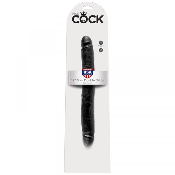 King Cock 12" Slim Double Dildo