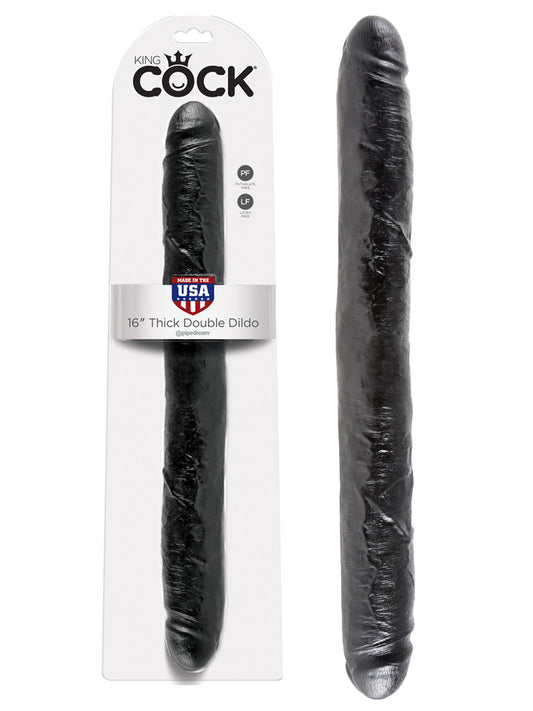 King Cock 16" Thick Double Dildo