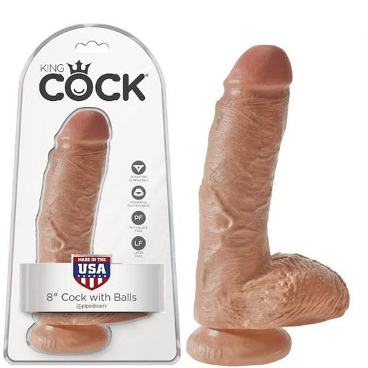 King Cock 8" with Balls