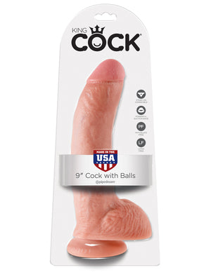King Cock 9" with Balls