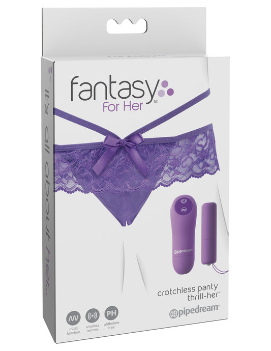 Fantasy For Her Crotchless Panty Thrill Her Vibrating Panties