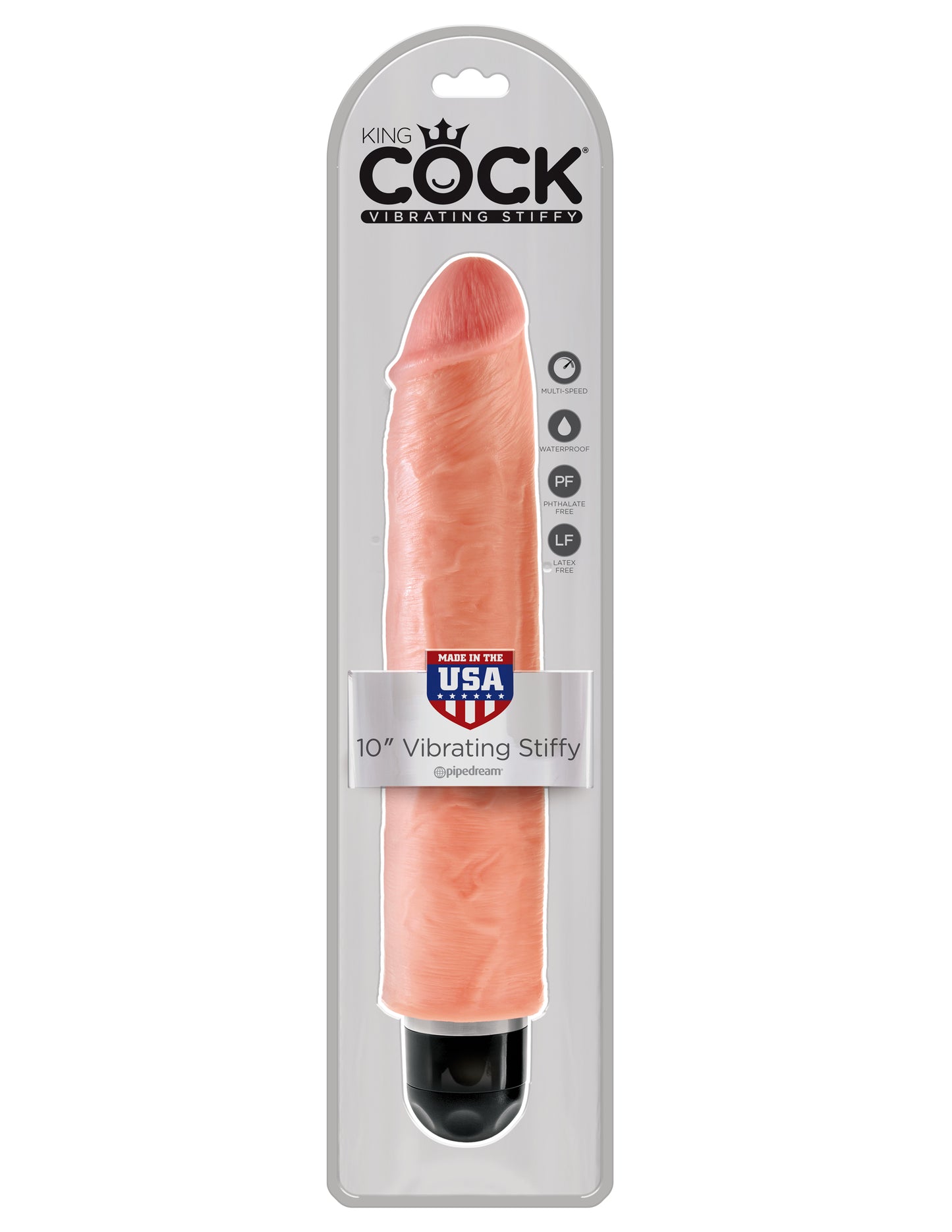King Cock 10" Vibrating Stiffy