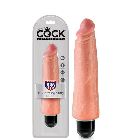 King Cock 8" Vibrating Stiffy