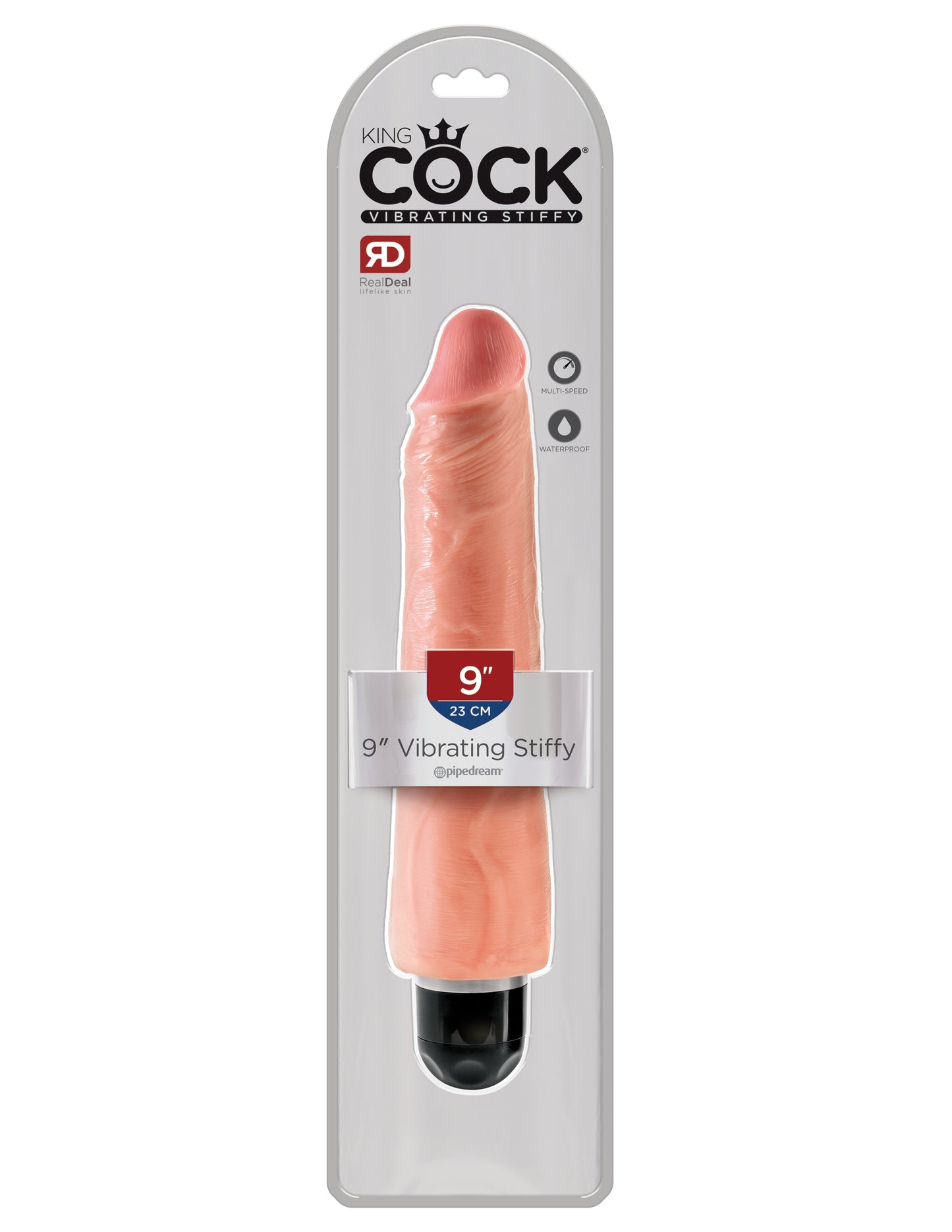 King Cock 9" Vibrating Stiffy
