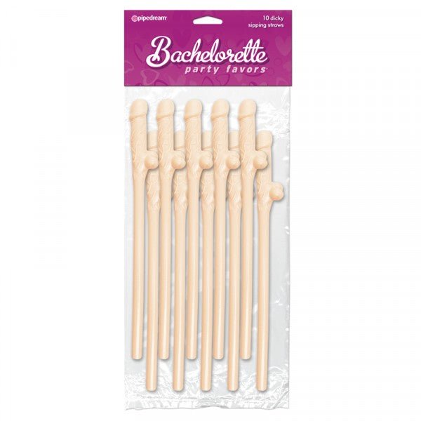 Bachelorette Dicky Sipping Straws 10pk