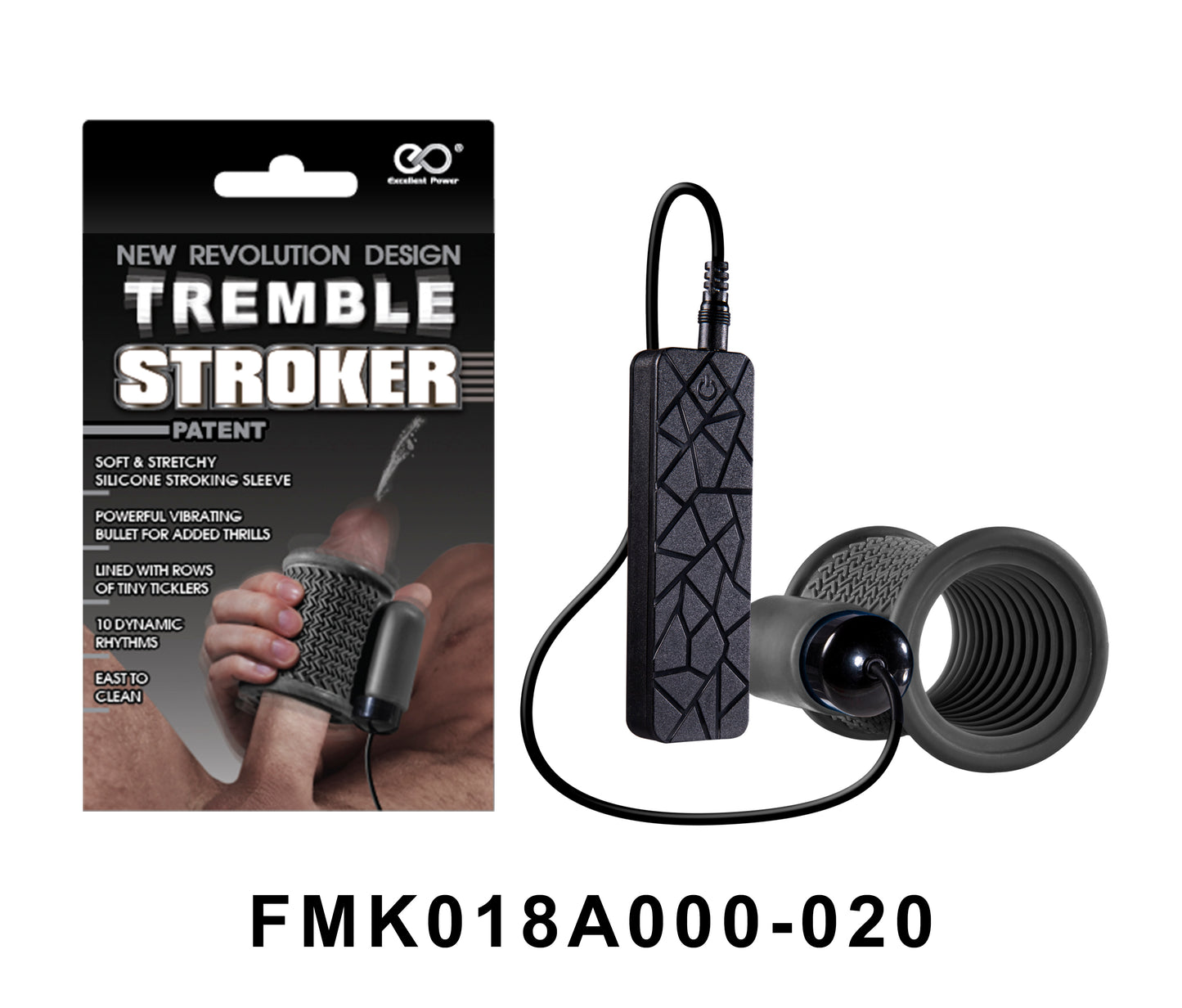 Tremble Stroker Masturbator Small Grey