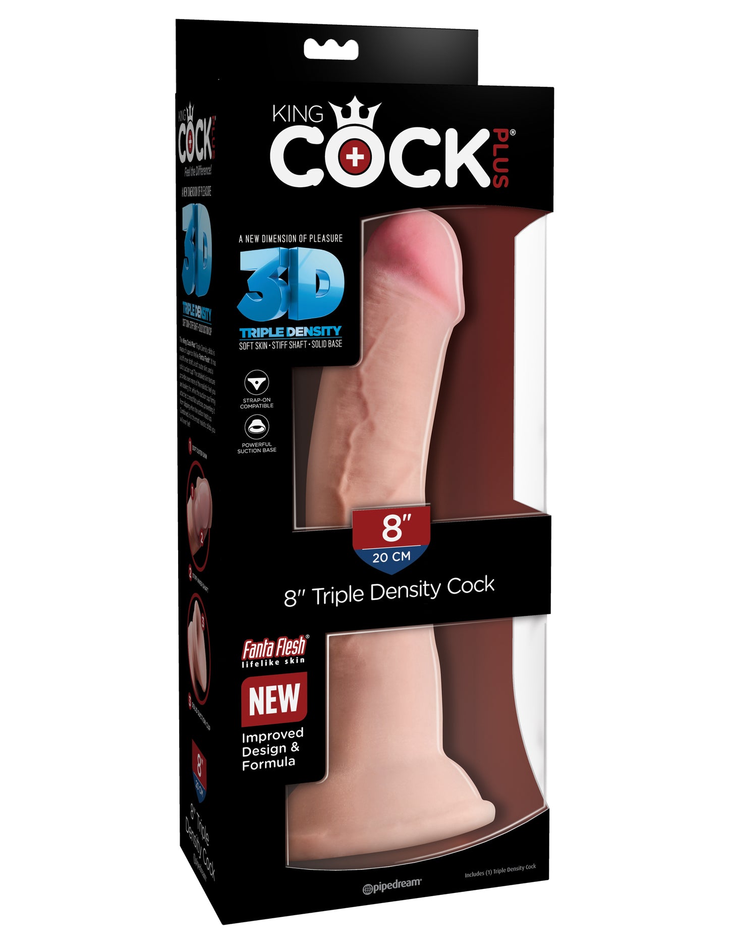 King Cock Triple Density 8"