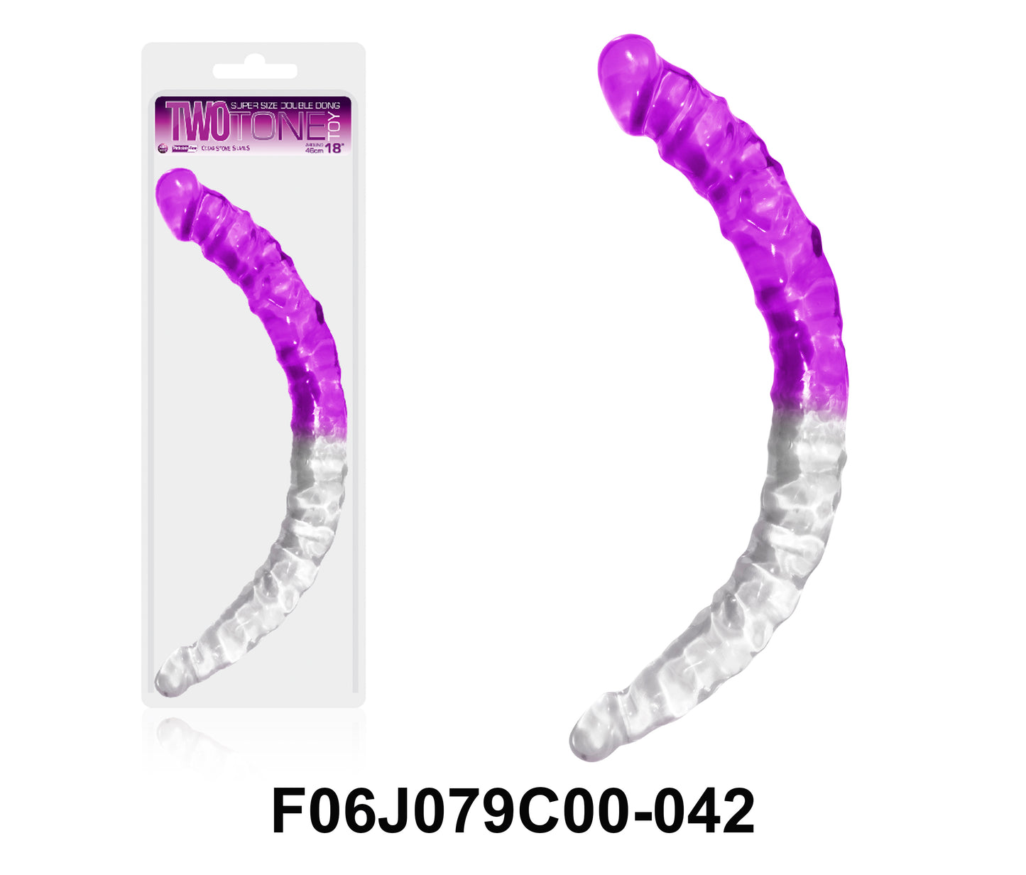Two Tone Double Ended Dildo Double Dong