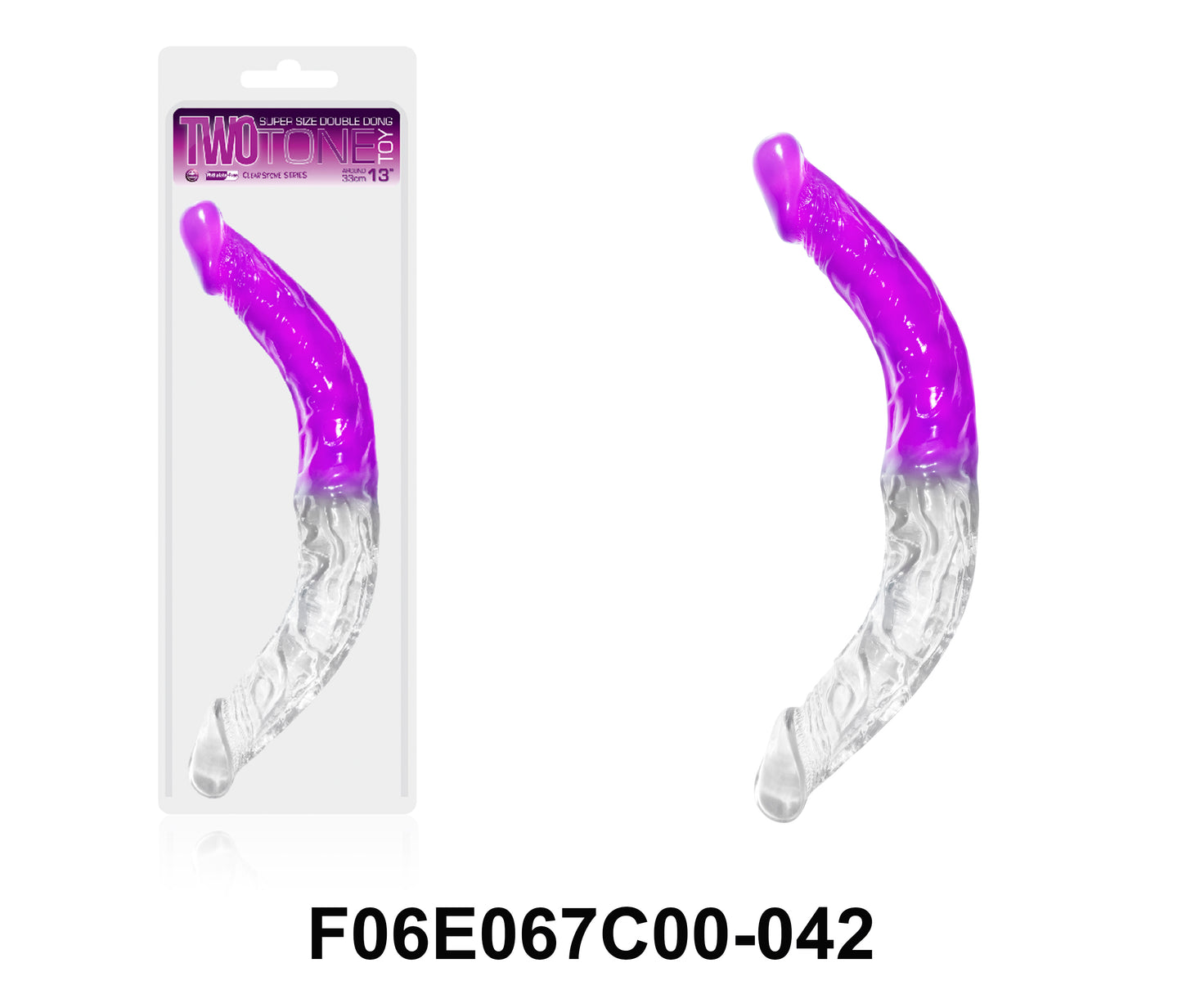 Two Tone Double Ended Dildo Double Dong