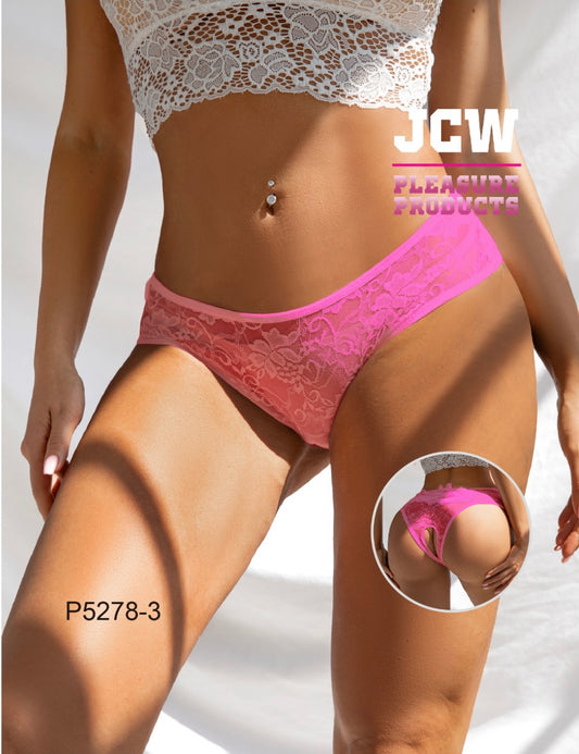 JCW Crotchless Undies Pink Large
