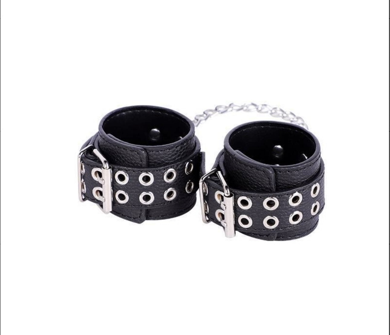 JCW Thick Black and Silver Handcuffs