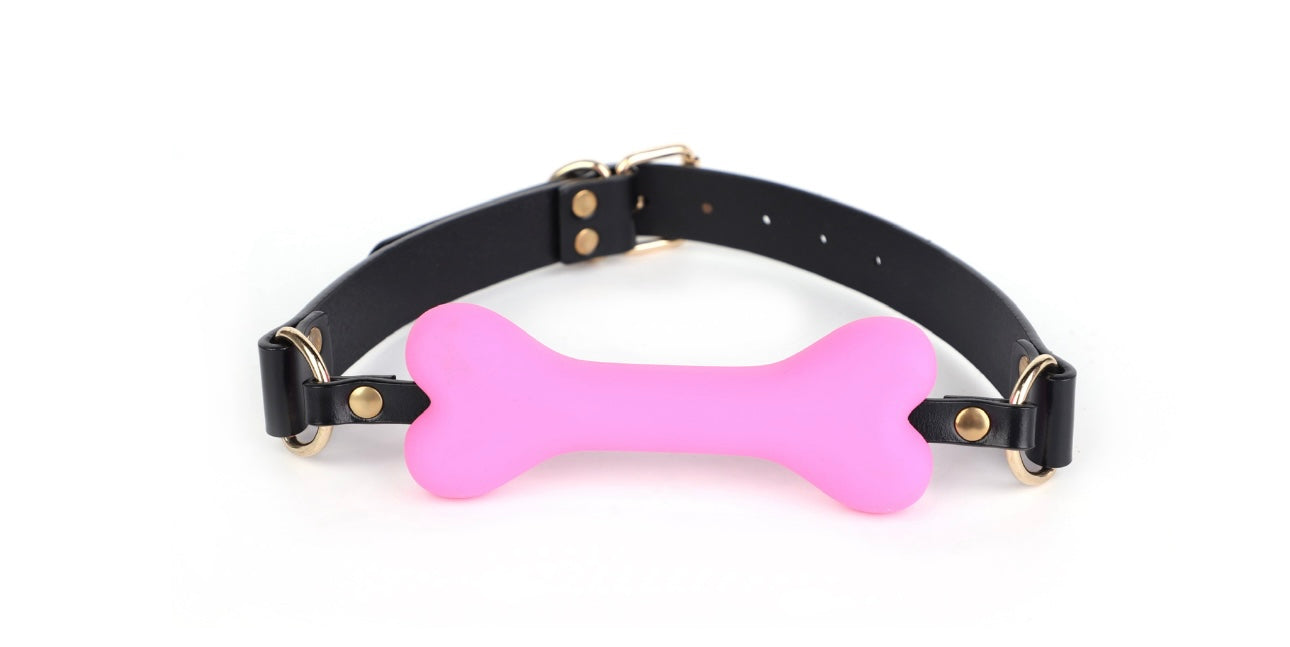 JCW Silicone Dog Bone Gag Pink