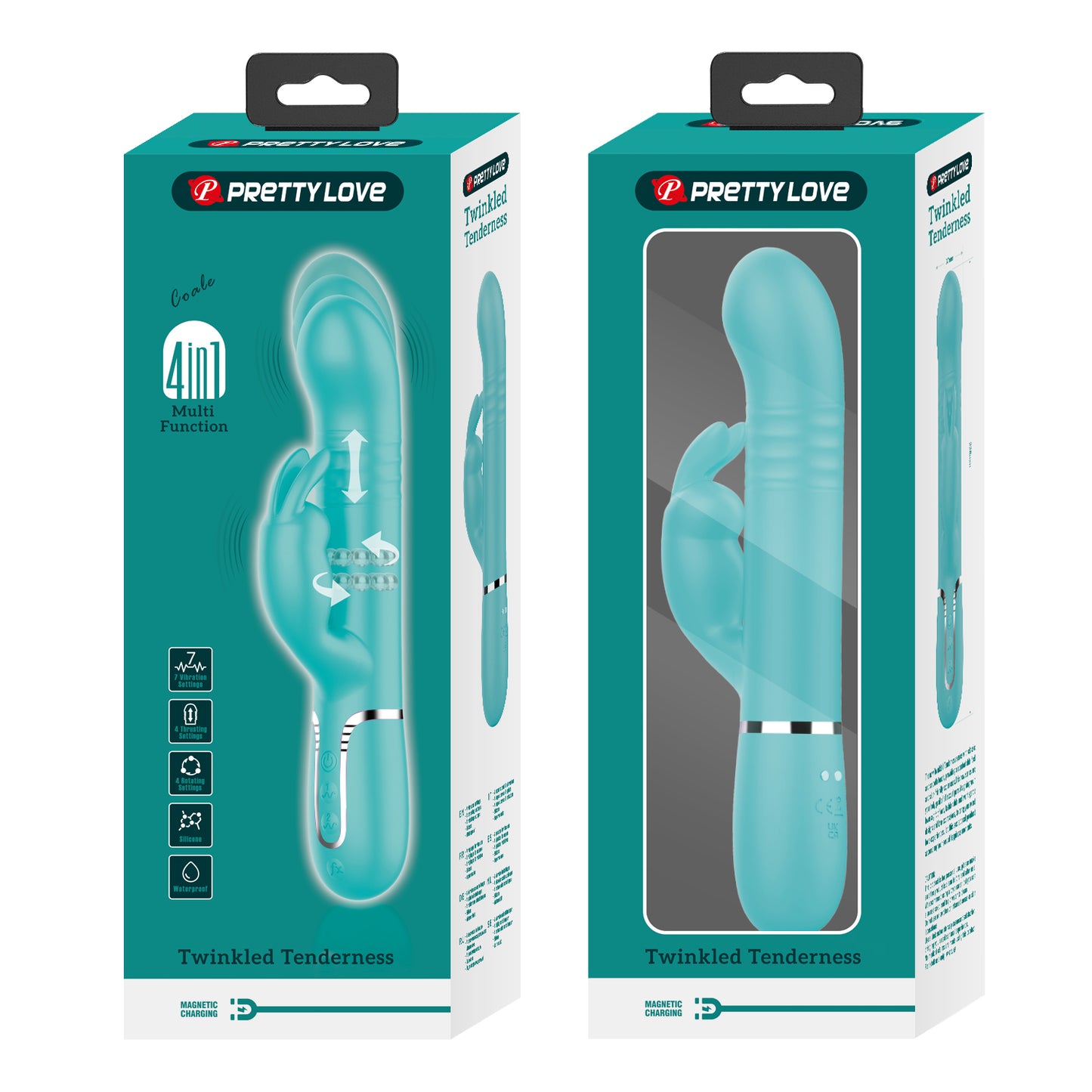 Pretty Love Twinkled Tenderness Aqua Rabbit
