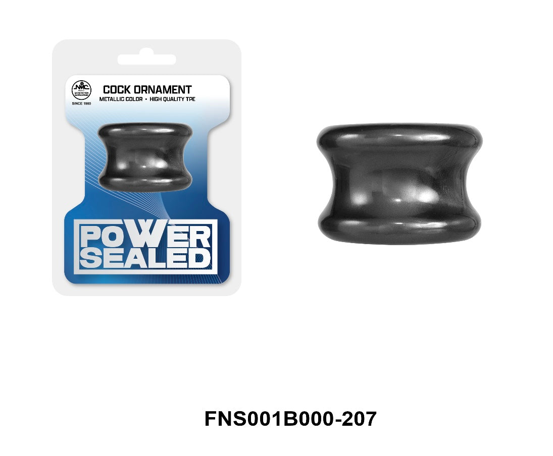 Power Sealed Cock Ornament Black