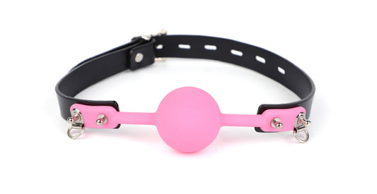 JCW Silicone Ball Gag Pink