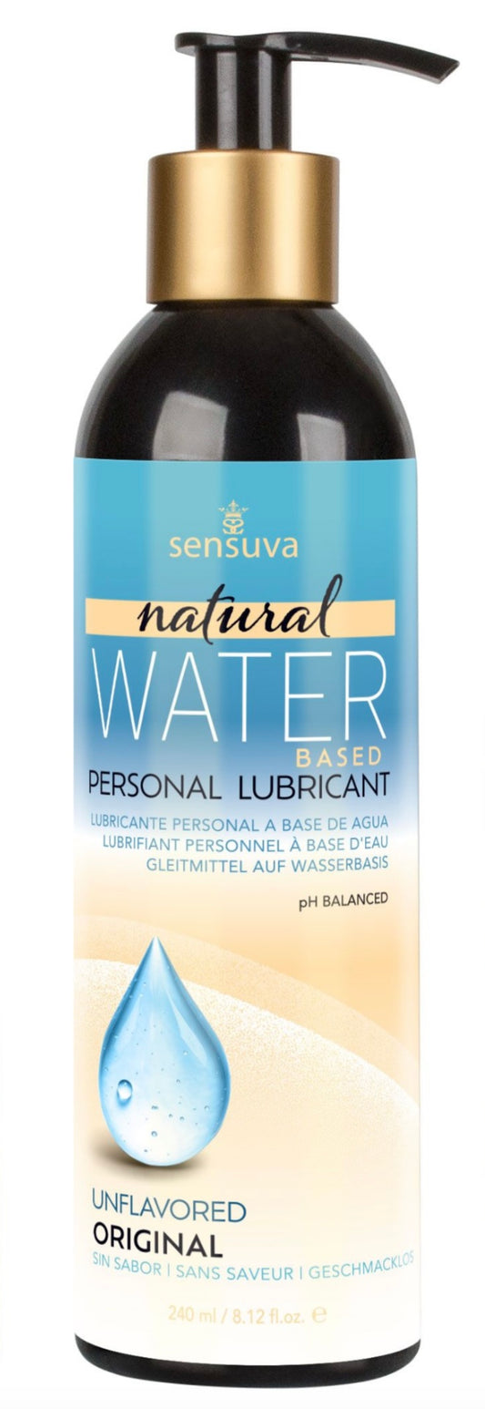 Sensuva Natural Water Based Lubricant 8oz