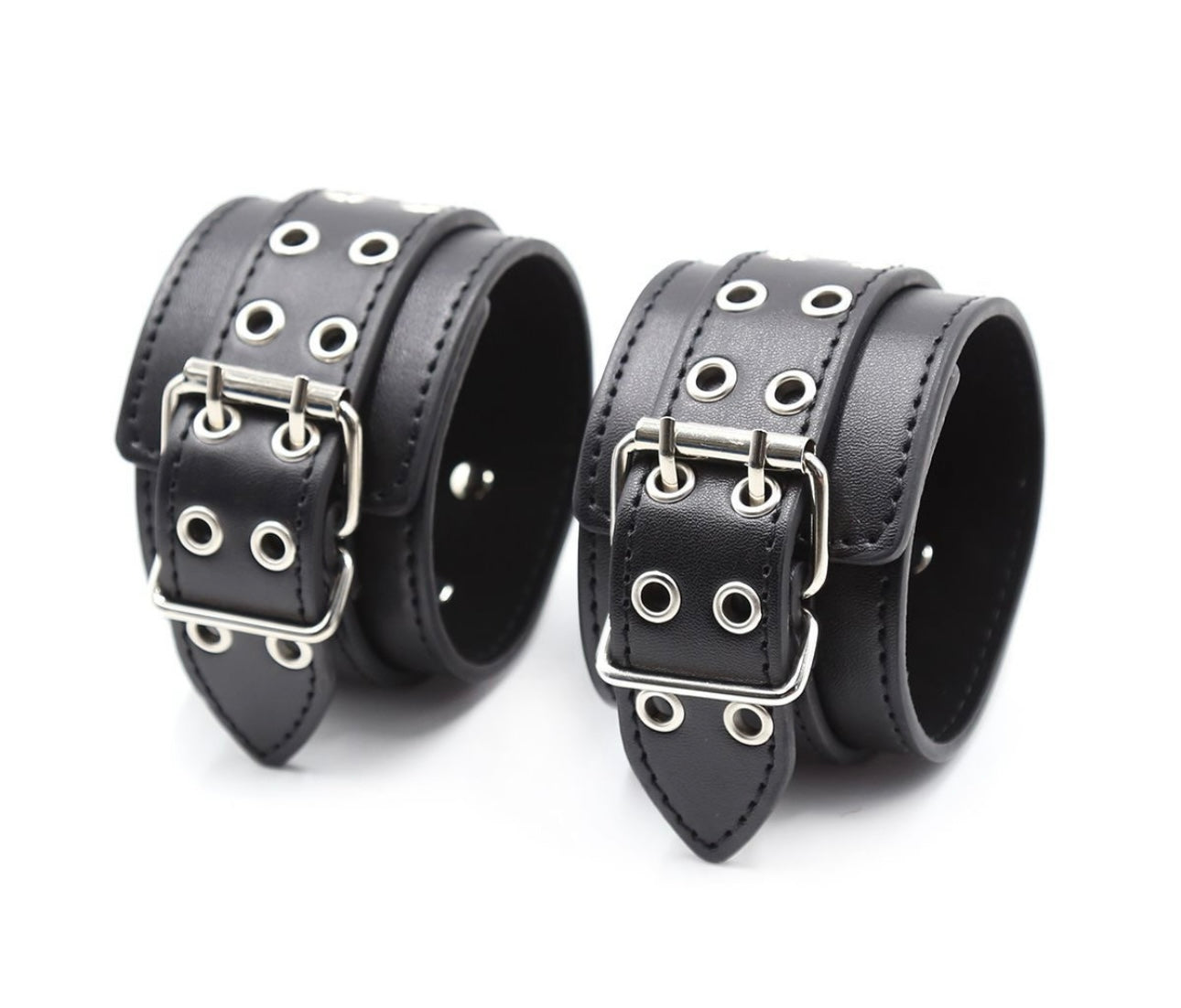 JCW Thick Black and Silver Handcuffs