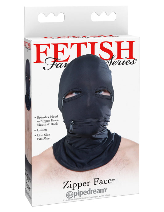 Fetish Fantasy Zipper Face Mask Hood