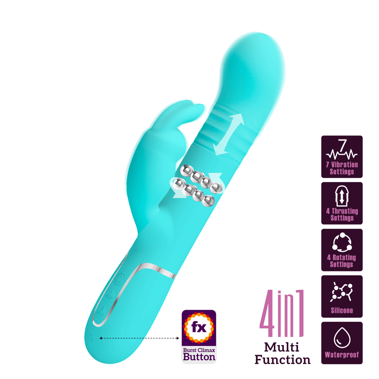 Pretty Love Twinkled Tenderness Aqua Rabbit