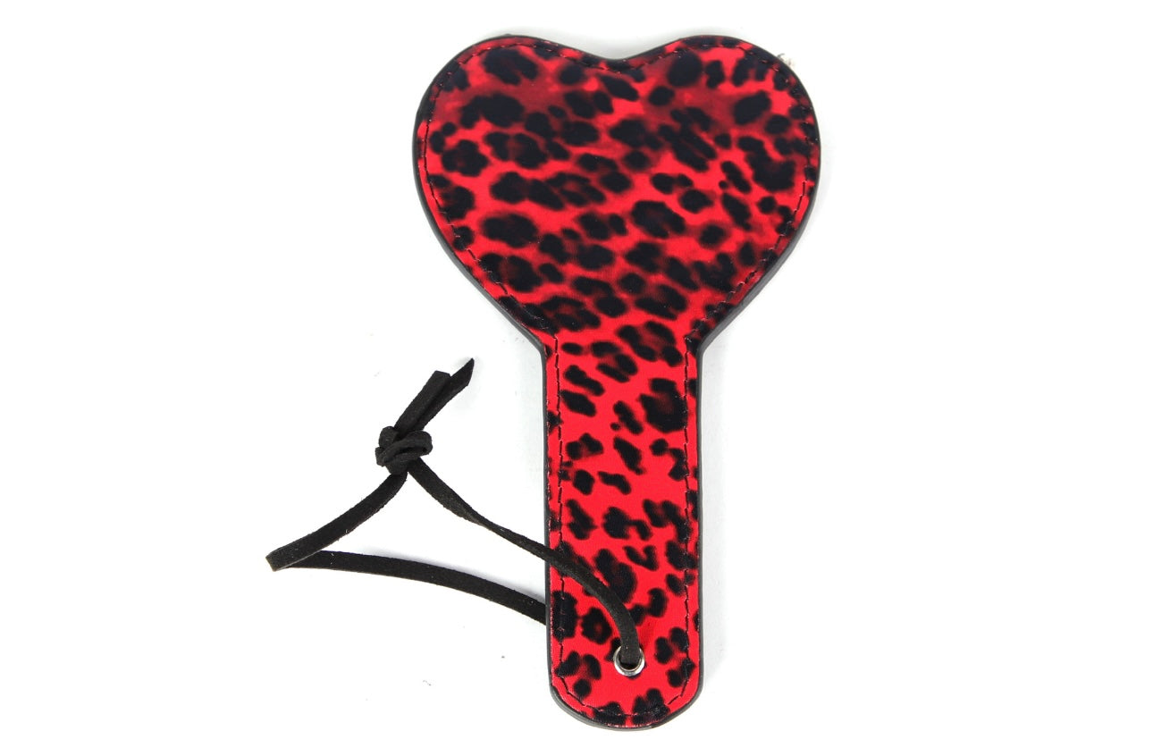 JCW Heart Paddle Small Leopard