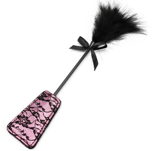 JCW Corset Feather Paddle Pink