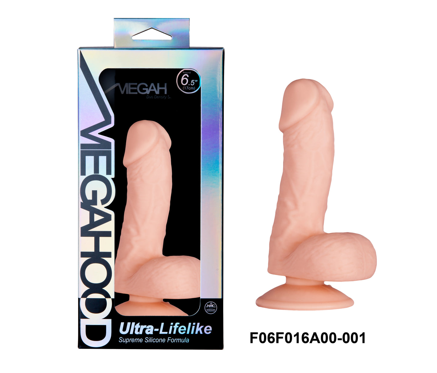 Megahood 6.5" Silicone Dildo