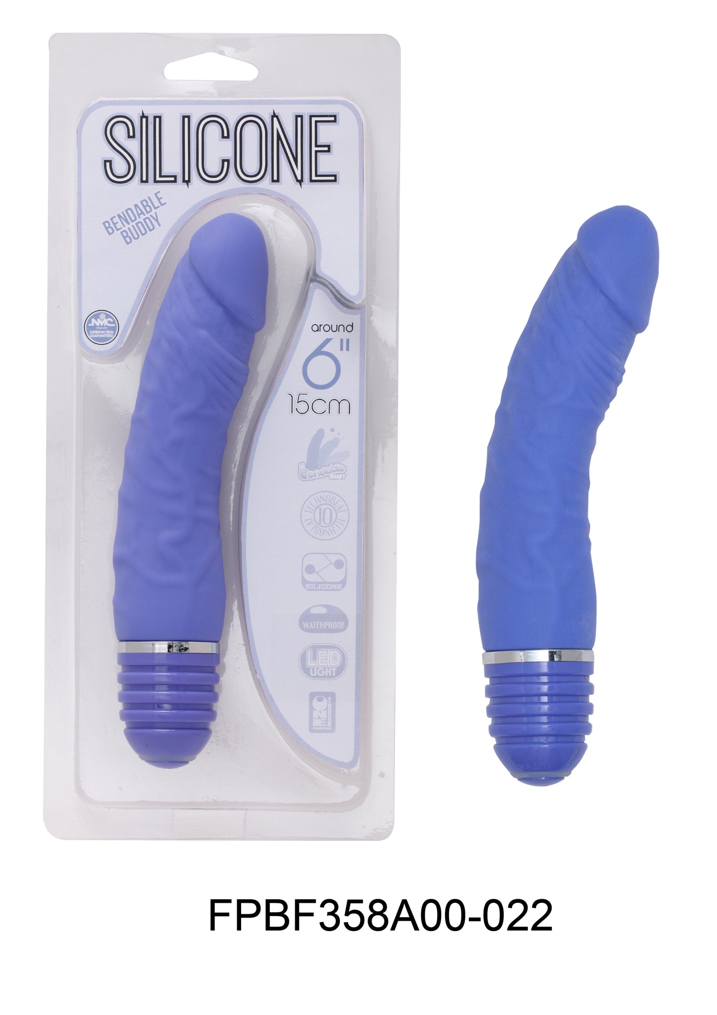 Silicone Bendy Buddy 6" Vibe