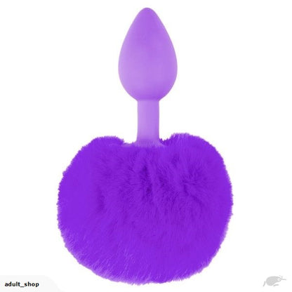 Neon Bunny Tail Butt Plug