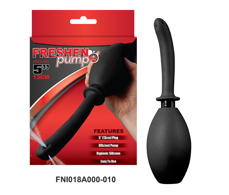 Freshen Pump Enema Douche Black