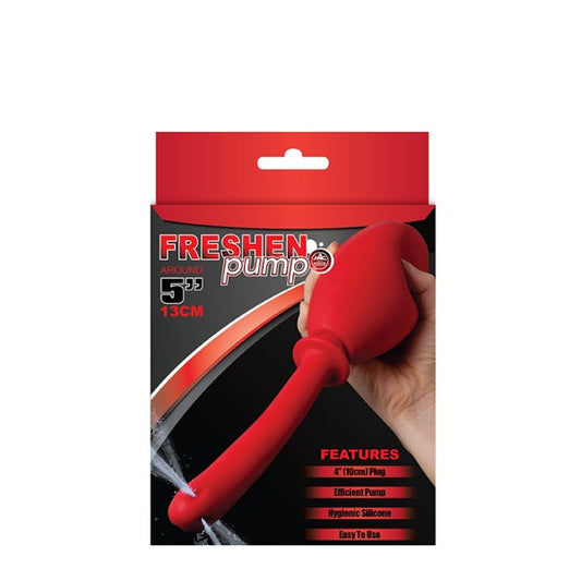 Freshen Pump Enema Douche Red