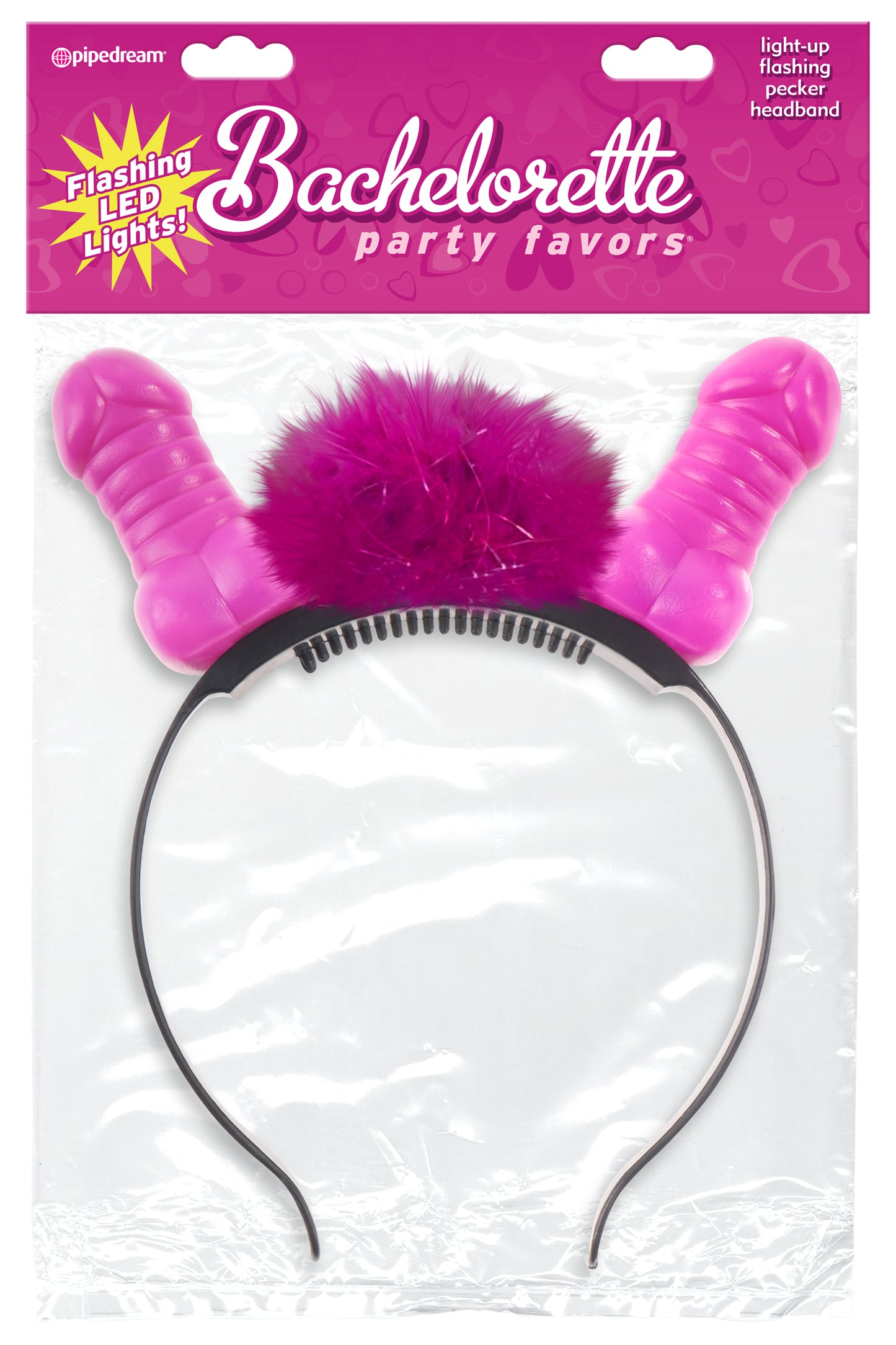 Bachelorette Flashing Light Pecker Head Band