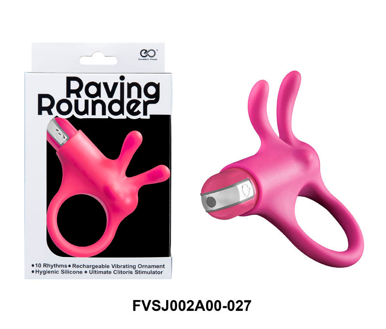 Raving Rounder Vibrating Cock Ring (R/Charge)