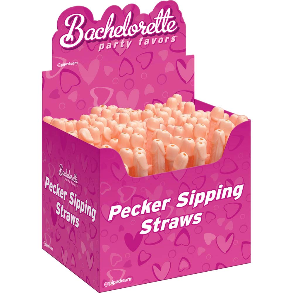 Bachelorette Pecker Sipping Straws 144pk